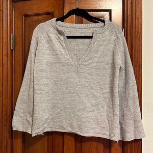 Amazon v-knock 3/4 sleeve bell sweater.